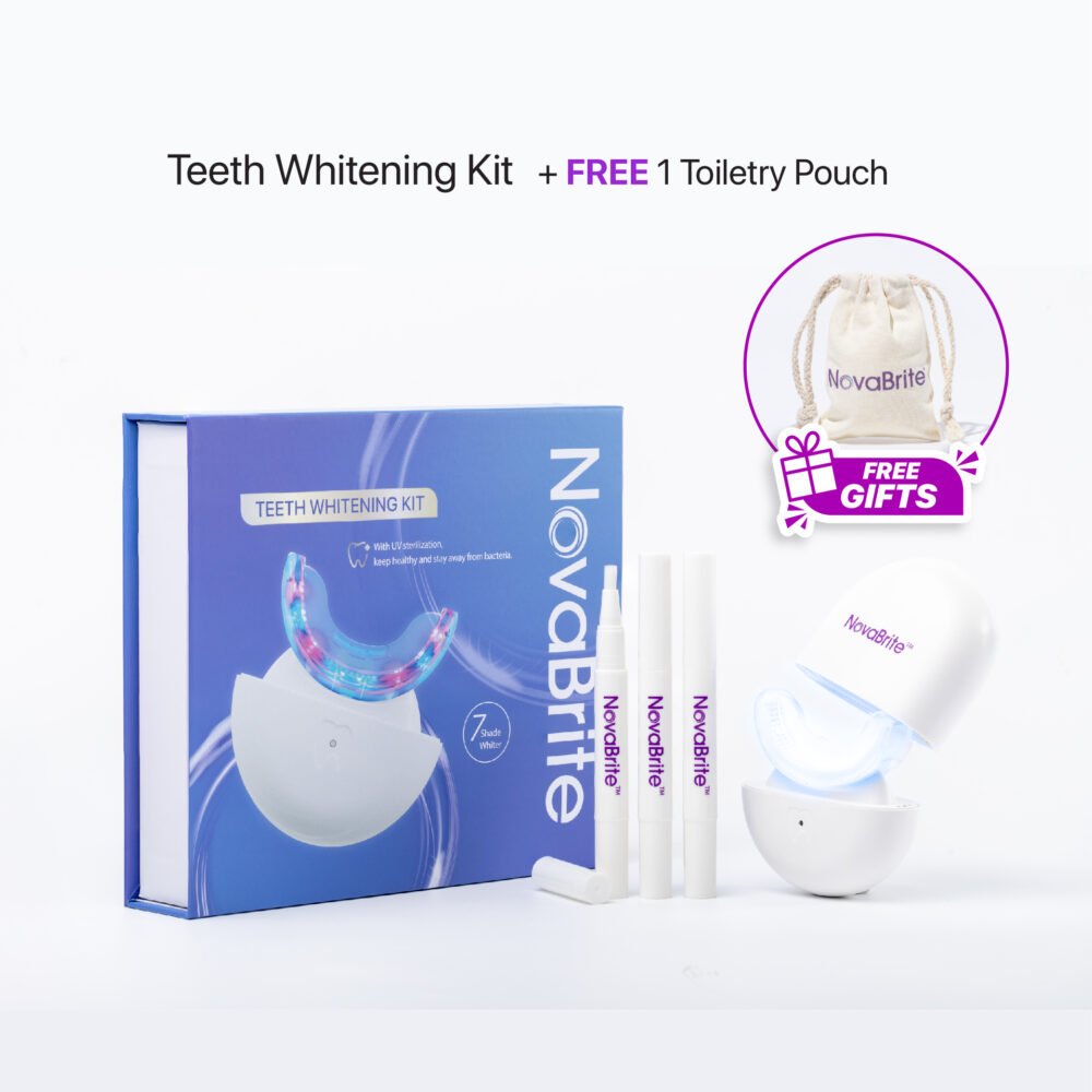 NovaBrite Teeth Whitening Kit + 1 Toiletry Pouch